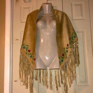 For Joseph Suede Leather Shawl